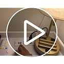 Nightstand with Charging Station, Modern Bedside Table Drawer and