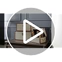 Farmhouse Storage Trunks Set of 3 Linen and Wood Vintage Chests for Living Room & Bedroom