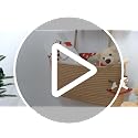 TeoKJ 3-Tier Over-the-Door Woven Jute Storage Basket Wall Organizer