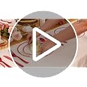 Blue Disposable Plastic Plate Set for 50 Guests - 350 Pieces