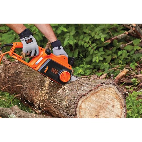 BLACK+DECKER 12 Amp 16-Inch Electric Chainsaw with Tool-Free Tensioning - Corded
