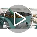 Electric Skillet 12 Inch 5QT Nonstick Cooking Pan - Turquoise