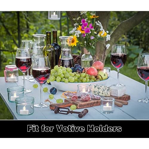 KOABY 12/24/50/100/200/400 Pack LED Tea Lights, Flickering Warm White Lights, Battery Operated