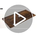 DUMOS Grey 67-Inch L-Shaped Gaming Desk with LED Lighting, Reversible Corner Computer Desk with Keyboard Tray & Storage Shelf