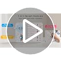 White 3-in-1 Visual Timer & ADHD Tool for Kids & Adults – Task Schedule & Chore Chart