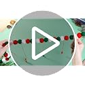 Amyhill 2 Pcs Christmas Hanging Photo Display with Clips, 9.8 ft