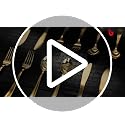 bUCLA 7.4 Inch Gold & Silver Disposable Cutlery Set 600 Pieces for Weddings & Parties
