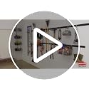 Rubbermaid Deluxe Tool Tower Rack - Mobile Garage & Shed Organizer for 40+ Long-Handled Tools, Brooms & Rakes - Black