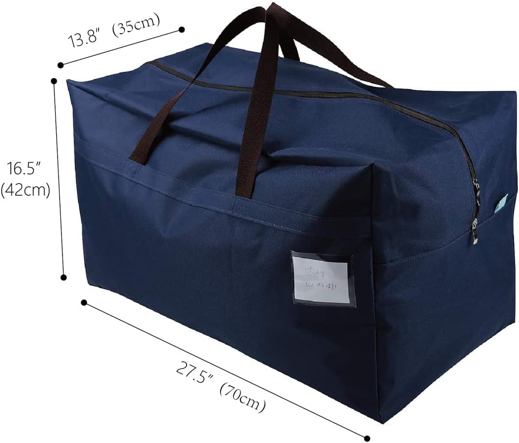 3-Side Zip Open Storage Bag for Christmas Trees & Party Ornaments - 27.5x16.5x13.8, Black Dots