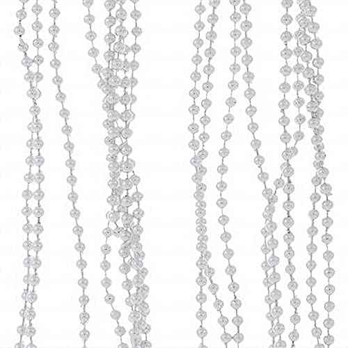 Mini Christmas Tree Ornaments for Tiny Tree (Silver Mini Bead Garland)