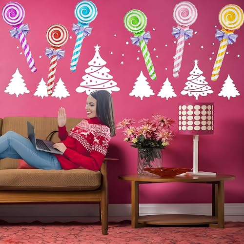 24Pcs Candy Balloon Decorations - Lollipop-Shaped Foil Balloons for Party & Holiday Decor