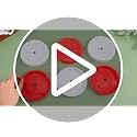 Potchen Reusable Christmas Plastic Cups with Straws & Lids 12 Pack - Red & White