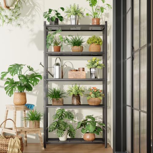 Storage Shelves, 5-Tier Metal Shelving Unit with 120 lbs Per Shelf,