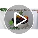Large Handcrafted Decorative Fruit Bowl in Sand Beige - Modern Home Accent