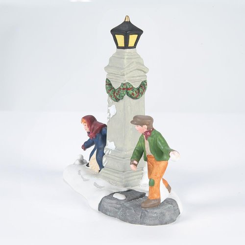 Department 56 Dickens' Village Snowball Fun Figurine - 3.5 Inch, Colorful Holiday Decor