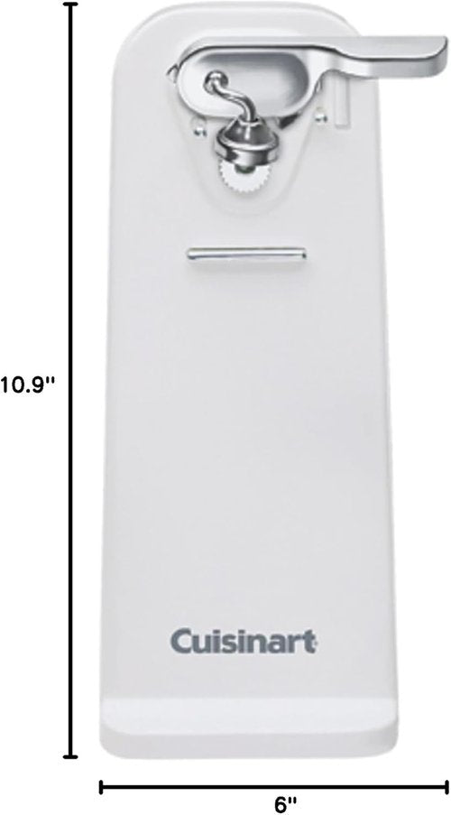 Cuisinart Deluxe Electric Can Opener - Single-Touch Automatic Design | Easy-Clean Detachable Lever, White