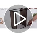 HNRLOY Bathroom Counter Organizer - 3 Tier Burlywood Makeup Shelf
