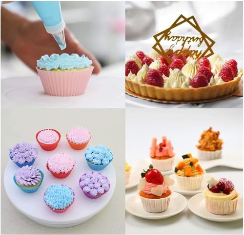 28Pcs Stainless Steel Piping Tips Set - Complete Frosting Kit with 24 Tips, Couplers & Brushes
