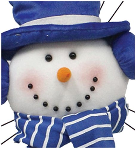 Craig Bachman Snowman Wreath Decor Kit - Blue & White, 31-Inch Holiday DIY