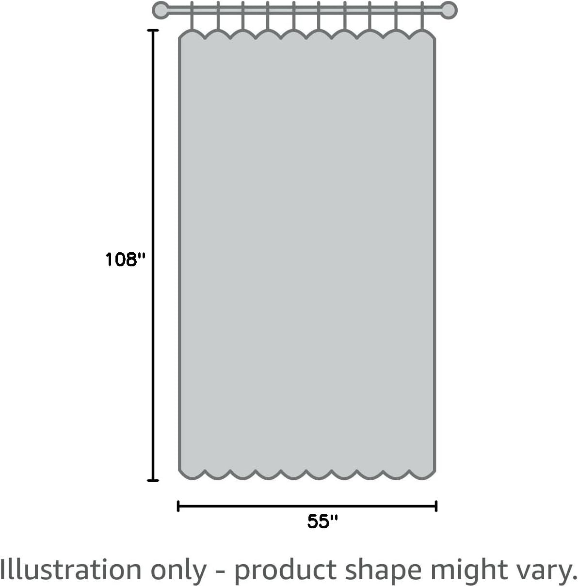 NICETOWN Blackout Curtains - 108" Long, 55" Wide | Sound Reducing, Heat & Cold Blocking Panels for Modern Rooms