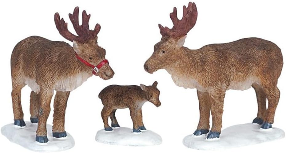 Reindeer Set of 3 for Lemax Christmas Village - Holiday Decor 62242
