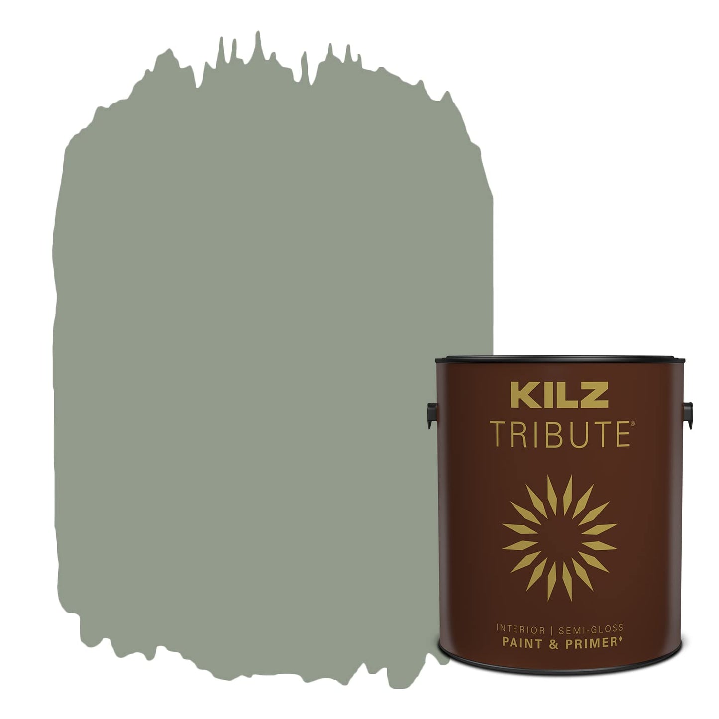 KILZ TRIBUTE Paint & Primer, Interior, Semi-Gloss, Weeping Willow, 1 Gallon