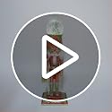 Kurt Adler 20" Animated Musical Nutcracker Water Globe Holiday Decor