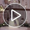 Gray Plush Christmas Gnome with Light & Bendable Nordic Hat - Holiday Decor