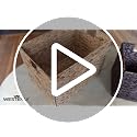 4-Pack Water Hyacinth Wicker Storage Baskets 13x11x11in for Shelving - Handwoven Natural Farmhouse Style