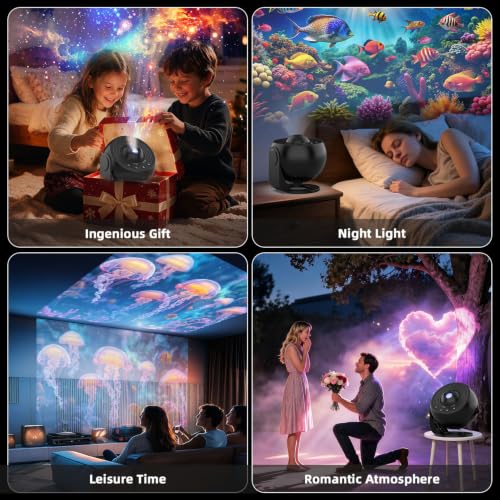 Sunbox Galaxy Projector Pro 25-in-1 Space Night Light with Timer & 360° Rotation