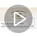 Low Profile Bladeless Ceiling Fan with Dimmable LED Light - 23.6in Flush Mount White