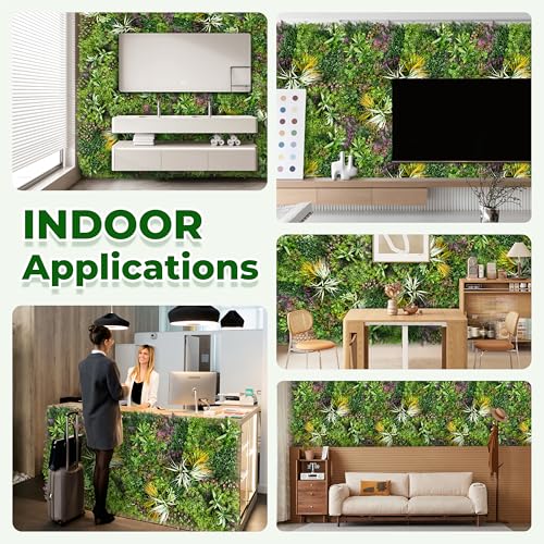 40x120 Inch Artificial Boxwood Grass Wall Hedge Panel - Fake Greenery for Indoor & Outdoor Privacy