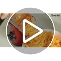 Geedel Red Rotary Cheese Grater Hand Crank with 3 Blades for Cheese & Vegetables