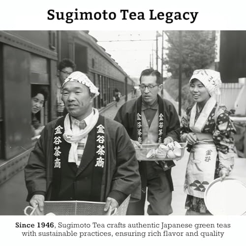 SUGIMOTO TEA Japanese Sencha Fukamushi Green Tea Loose Leaf 1 lb - Bulk Premium Sencha Green Tea / Loose Leaf