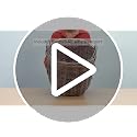Large Rattan Storage Basket with Handles - Natural Woven Home Organizer