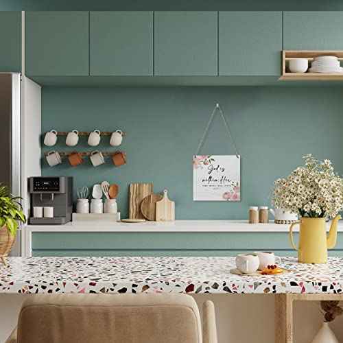 Inspirational Rustic Christian wall decor Gifts, pink room Women Religious Wood Sign Home Farmhouse Wall Hanging Decor Pink Flower Wooden Wall Art Decor Plaque for Bedroom Psalm 46:5