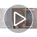 24-Inch Natural Jute Wall Mirror - Boho Rustic Wall Decor