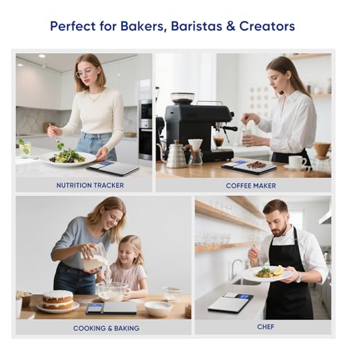 Dual Platform Food Kitchen Scale with 0.01g/0.001oz High Precision,