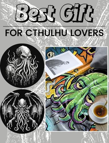 Cute Cthulhu Themed Flannel Blanket 50x65 Inches - Cozy Gift Idea