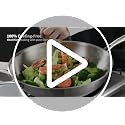 Delarlo 12-Inch Tri-Ply Stainless Steel Wok with Lid - Single Handle