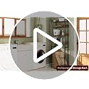 Rustic Brown 4-Tier Over Toilet Storage Rack - Space Saver Bathroom Organizer