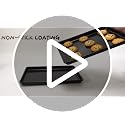 Dark Gray Nonstick Baking Pans Set - 6 Pieces Bakeware Includes Cookies, Loaf, Square & Muffin Pans