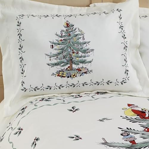 Spode Queen Christmas Comforter Set - 3-Piece Holiday Bedding with Shams
