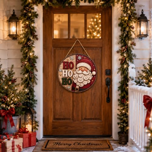 Christmas Decorations - Santa Claus HO Welcome Sign for Front Door