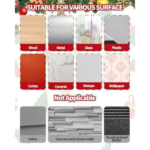 5 PCS Christmas Garland Hanger for Mantle Garland Hooks, Christma Wreath Ties, Fireplace Stocking Holder, Silicone Adhesive Wreath Hooks for Fireplace Mantle (Black)