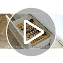 Expandable Bamboo Utensil Drawer Organizer - Natural, Fits 12.6-22.8" W Kitchen Drawer