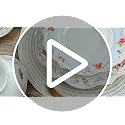 Joseph Sedgh Collection Romantic Bloom Bone China Dinnerware Set - 20 Piece Service for 4