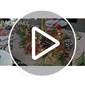 PALONMY 6.56ft Christmas Pine Garland with 20 LED Lights, Remote & Timer