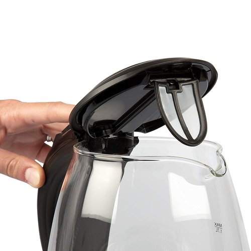 Electric Water Tea Kettle (1.7Liters) -Fast Heating w Auto Shut-Off, Boil-Dry Protection & Cool Touch Handle- Non Slip 360° Rotary Base -30" Cord Wraps into Base for Easy Storage & Cordless Serving