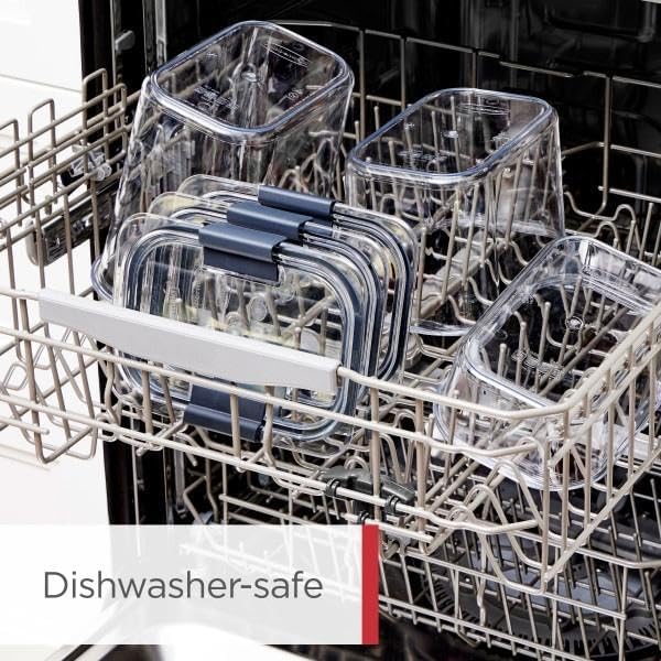 Rubbermaid Brilliance Pantry Storage Containers - Clear & Airtight | 14-Piece Set (2 Sets of 7)